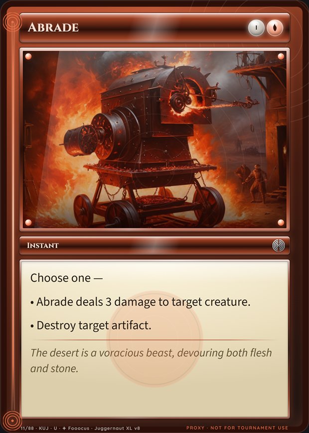 Abrade box frame