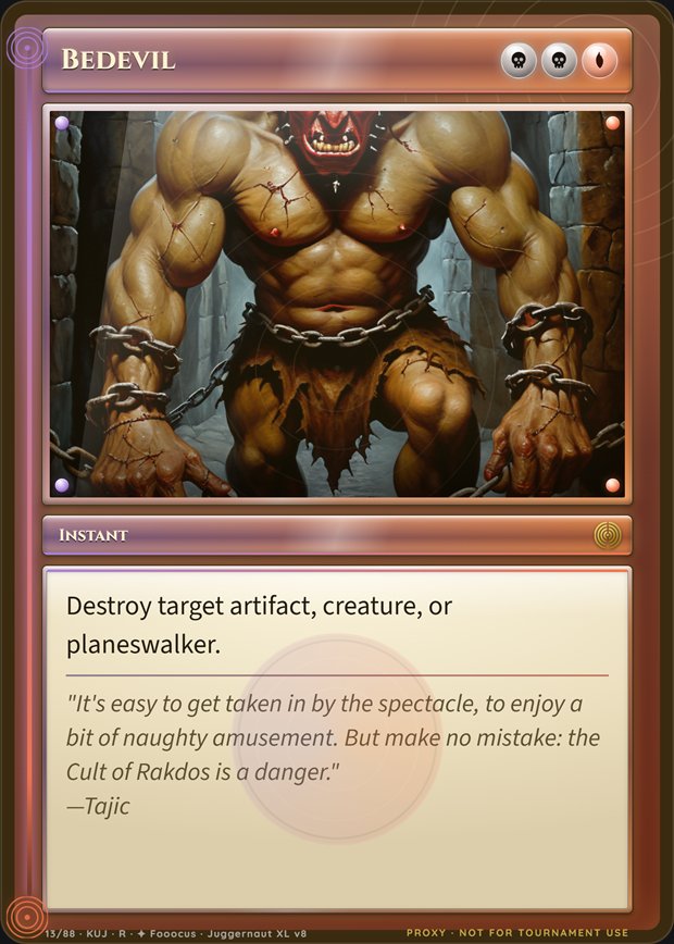 Bedevil box frame