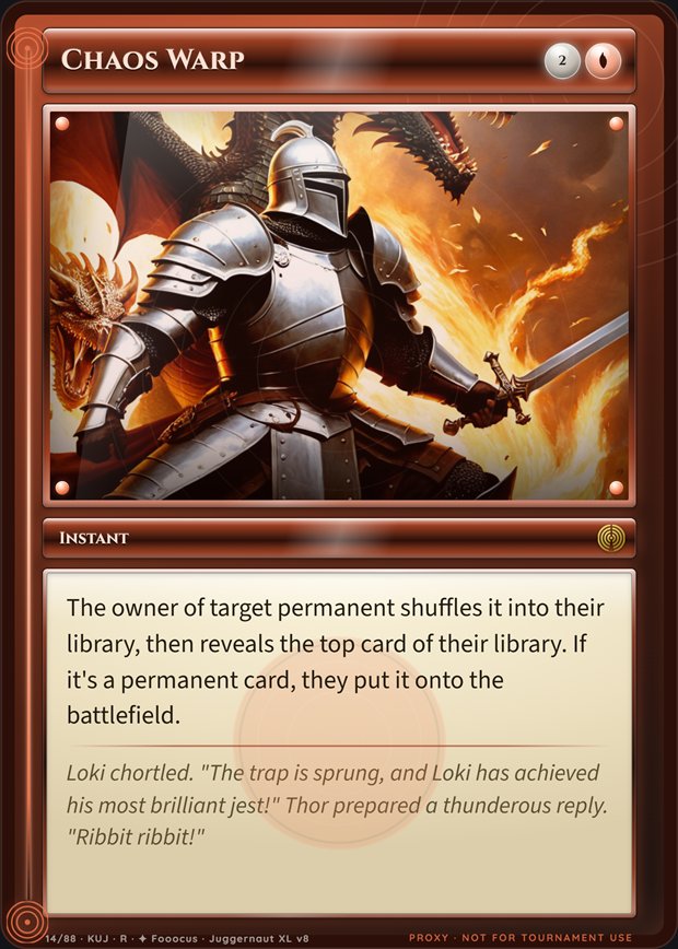 Chaos Warp box frame