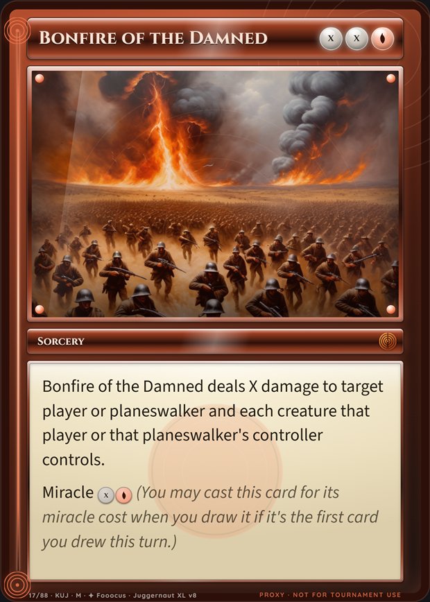 Bonfire of the Damned box frame