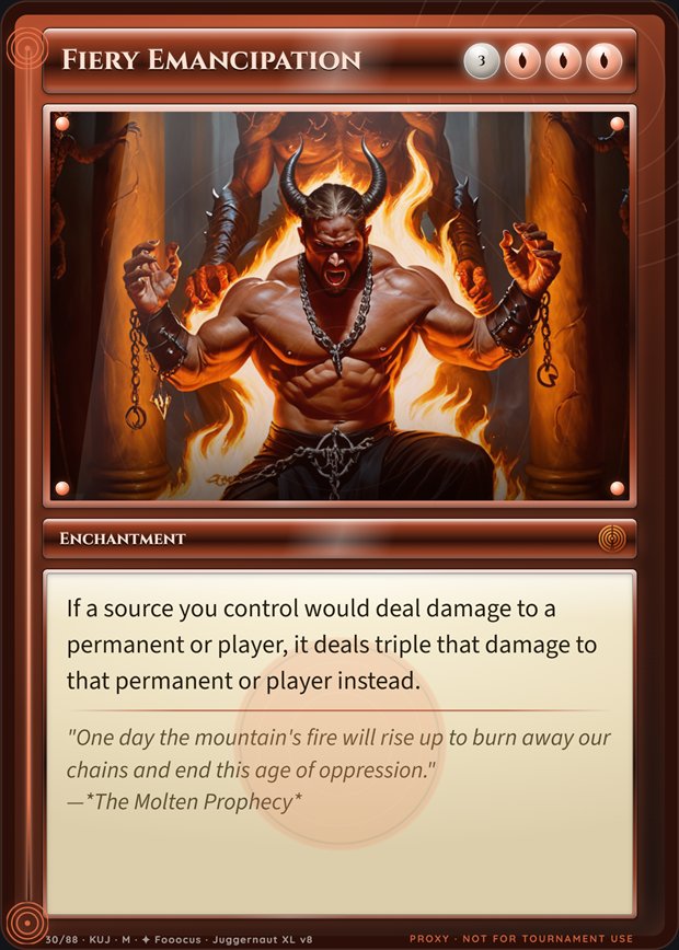Fiery Emancipation box frame