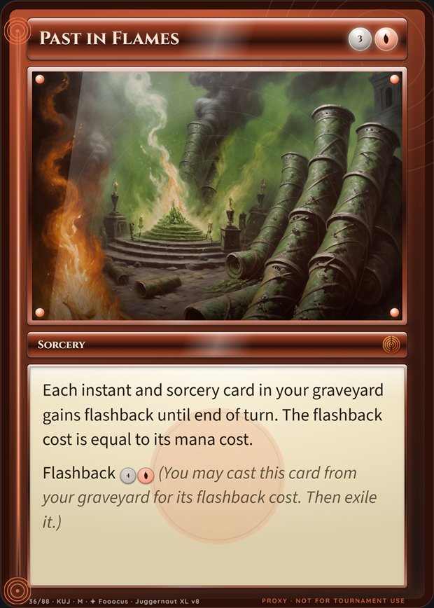 Past in Flames box frame