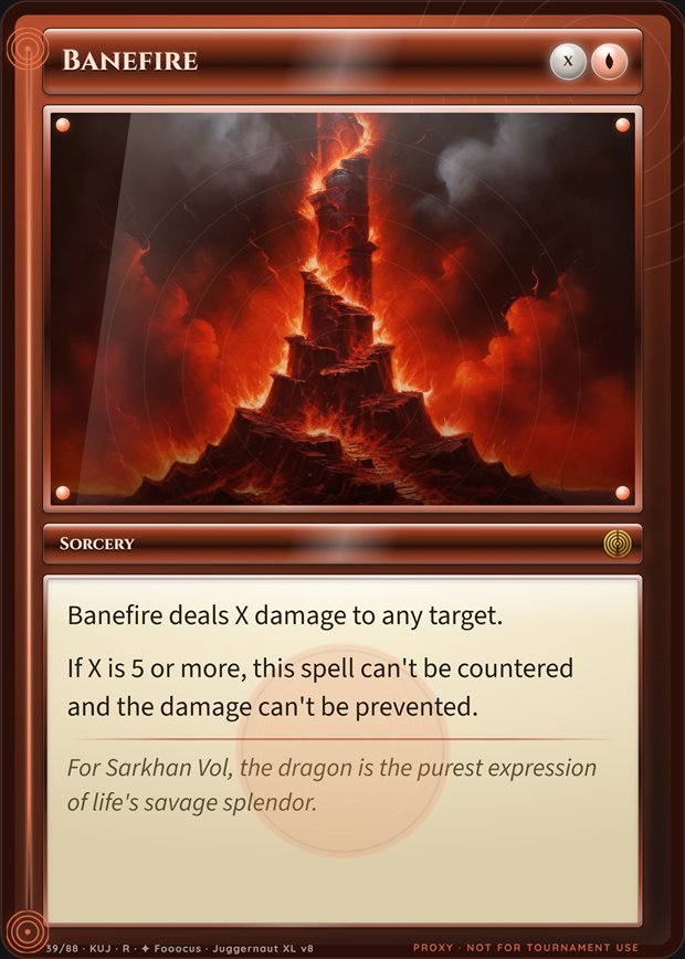 Banefire box frame