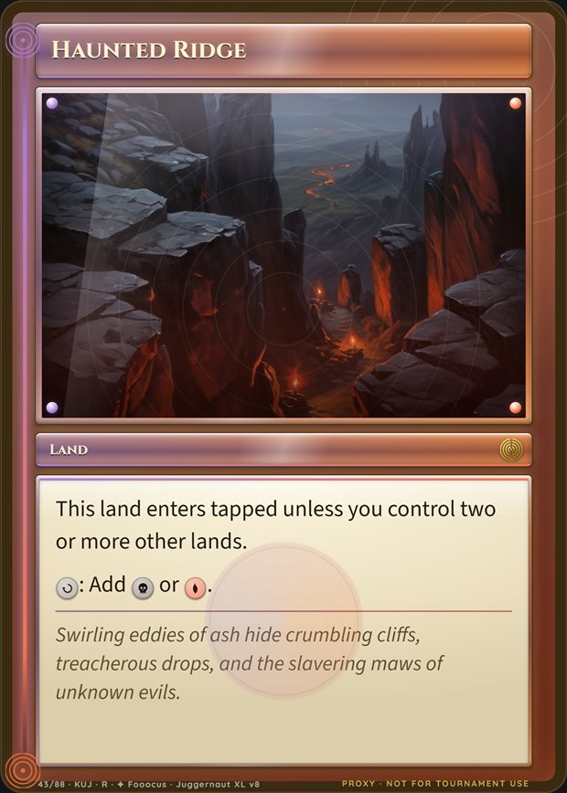 Haunted Ridge box frame