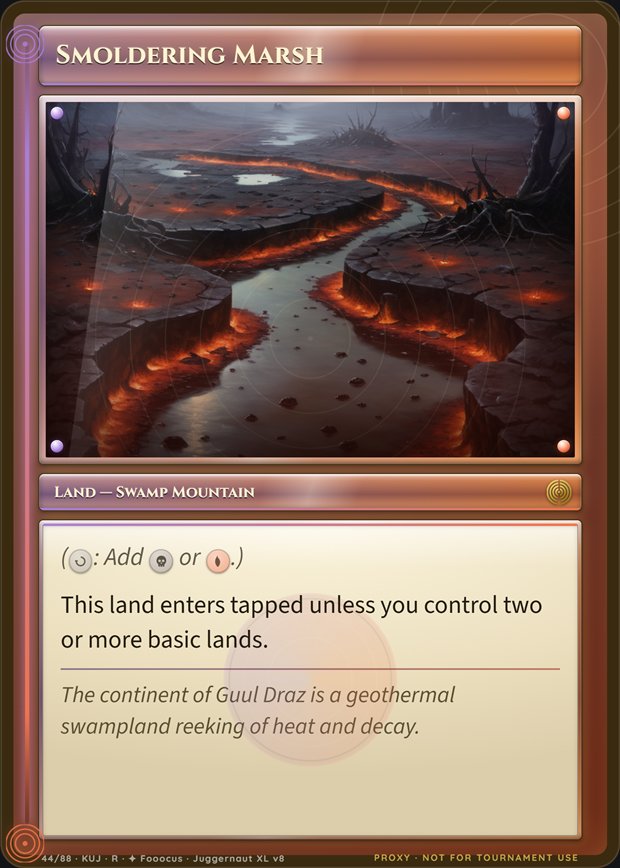 Smoldering Marsh box frame