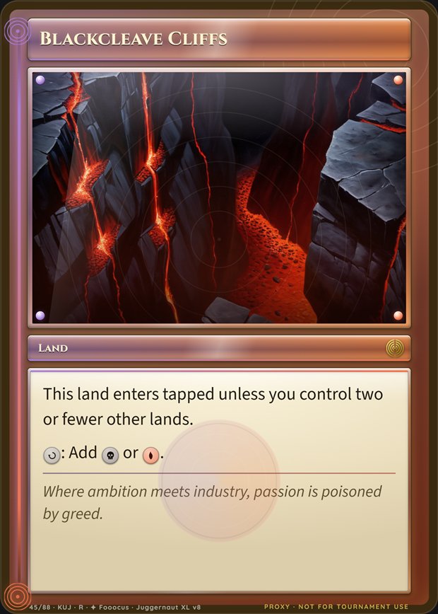 Blackcleave Cliffs box frame