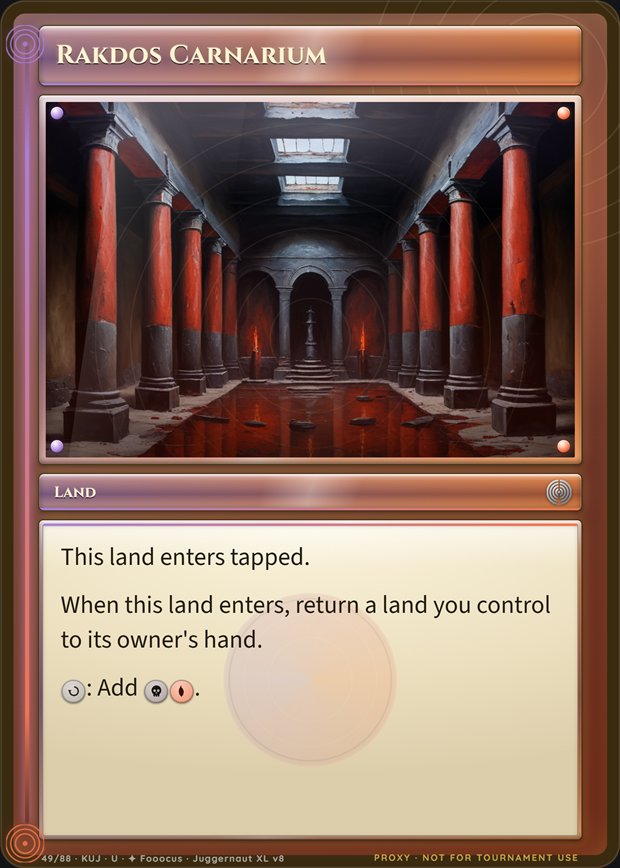Rakdos Carnarium box frame