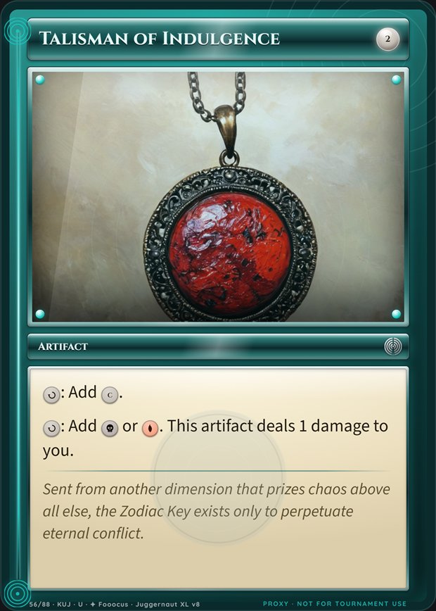 Talisman of Indulgence box frame