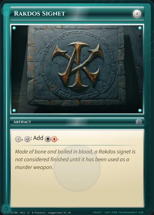 Rakdos Signet box frame