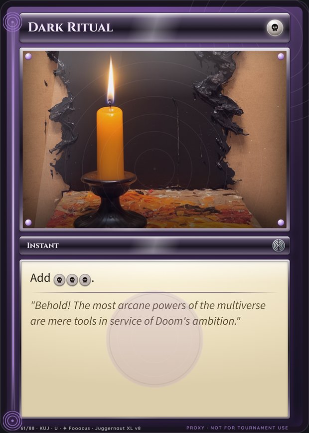 Dark Ritual box frame