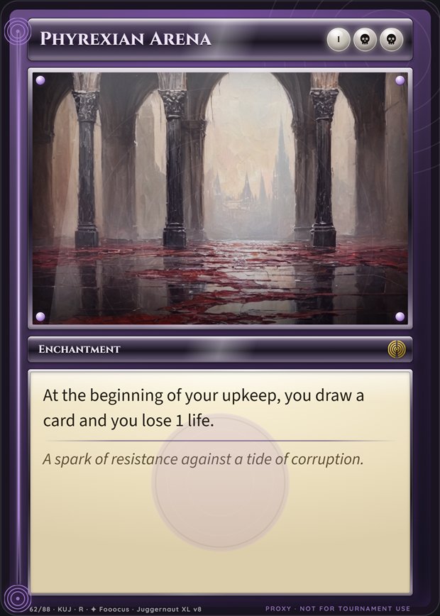 Phyrexian Arena box frame