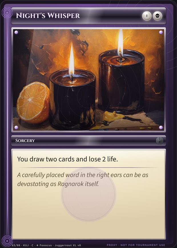 Night's Whisper box frame