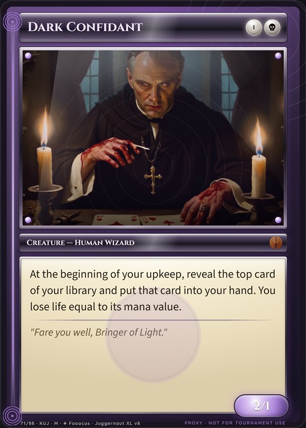 Dark Confidant box frame
