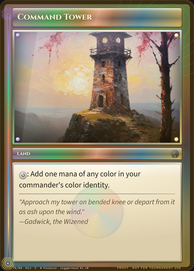 Command Tower box frame