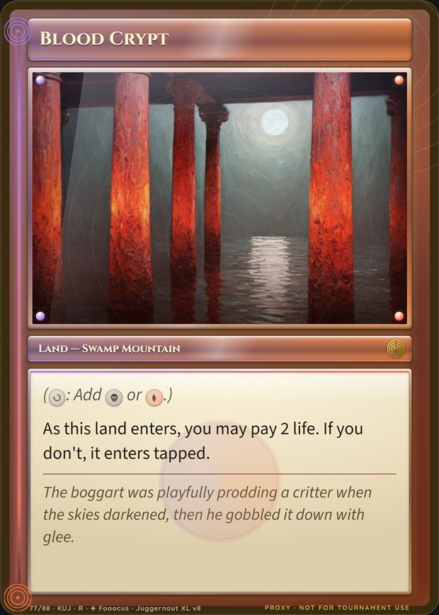 Blood Crypt box frame