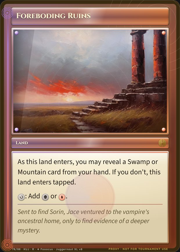 Foreboding Ruins box frame