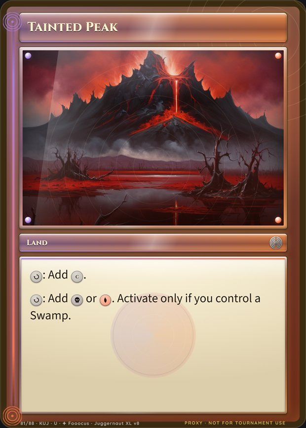 Tainted Peak box frame