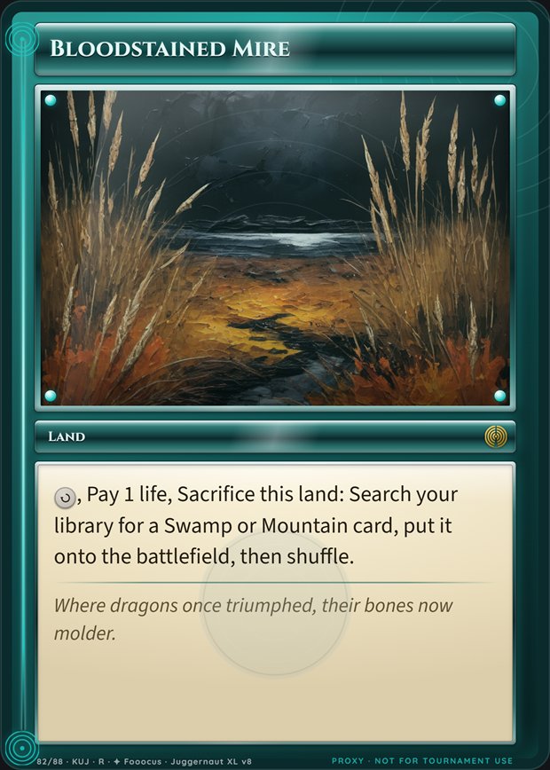 Bloodstained Mire box frame