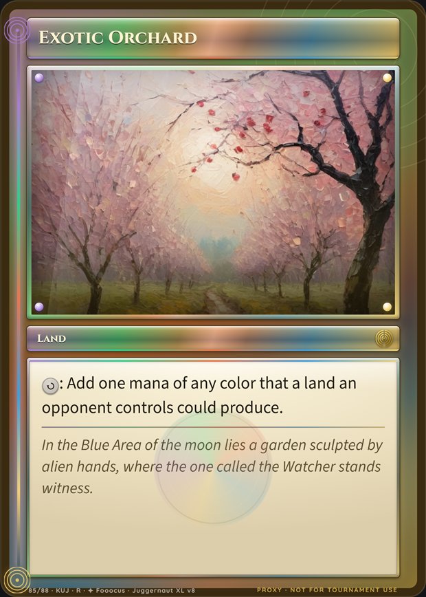 Exotic Orchard box frame