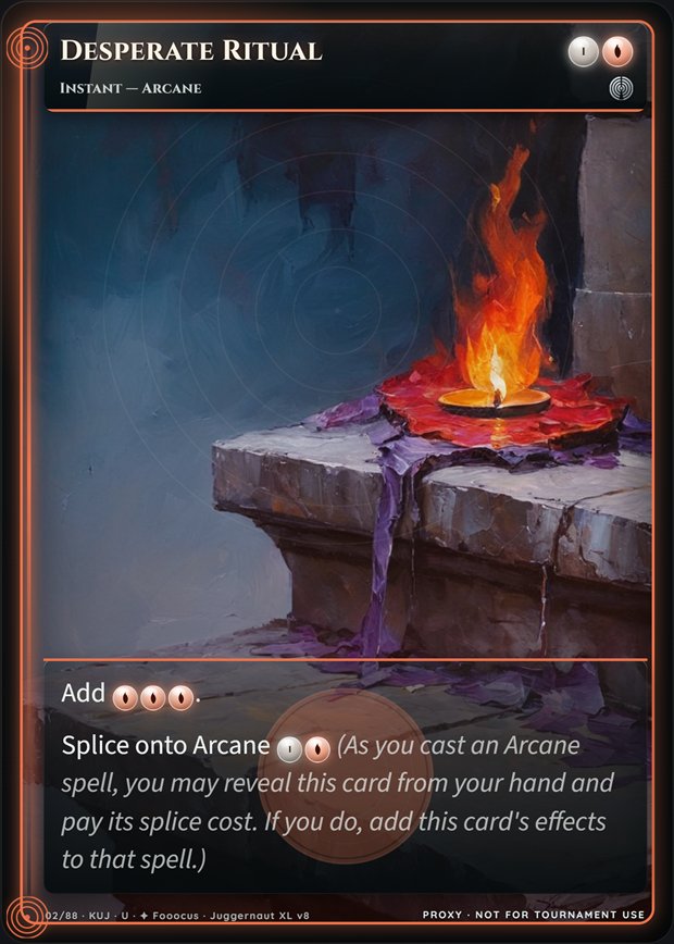 Desperate Ritual full-art frame