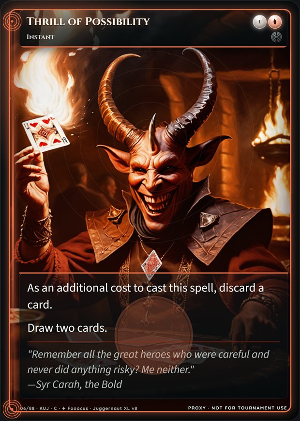 Thrill of Possibility full-art frame