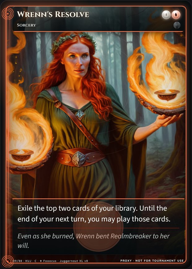 Wrenn's Resolve full-art frame