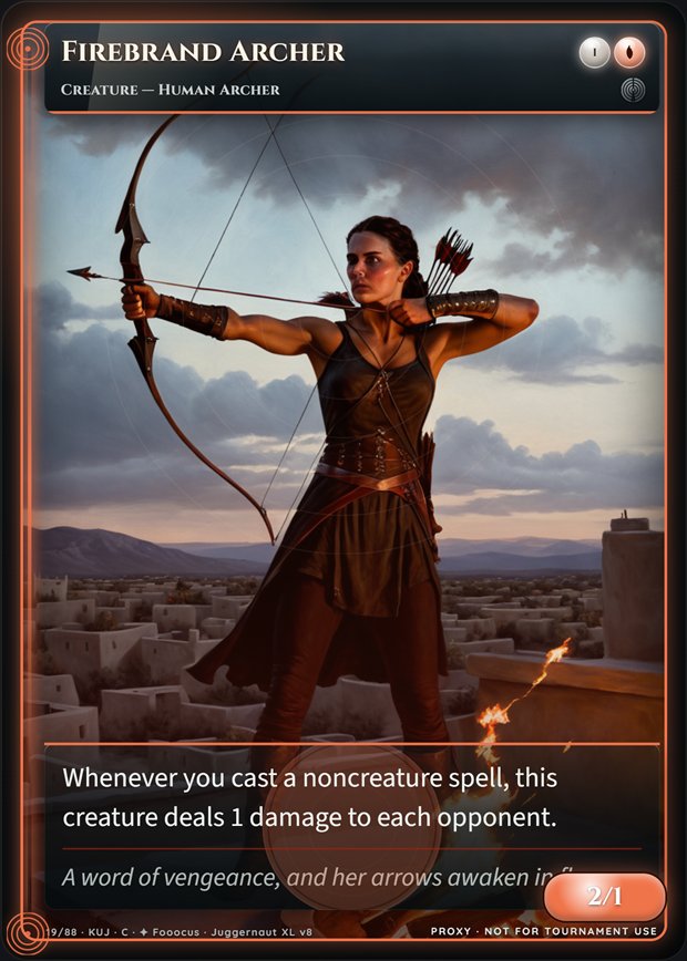 Firebrand Archer full-art frame