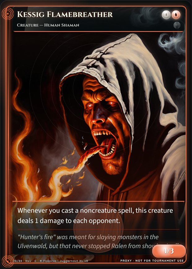 Kessig Flamebreather full-art frame