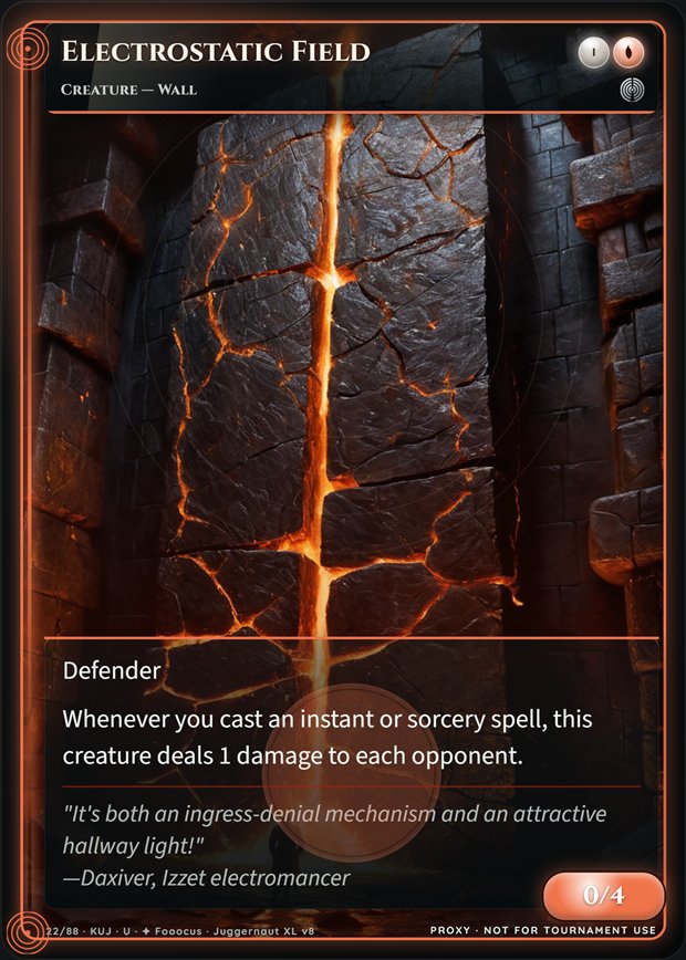 Electrostatic Field full-art frame
