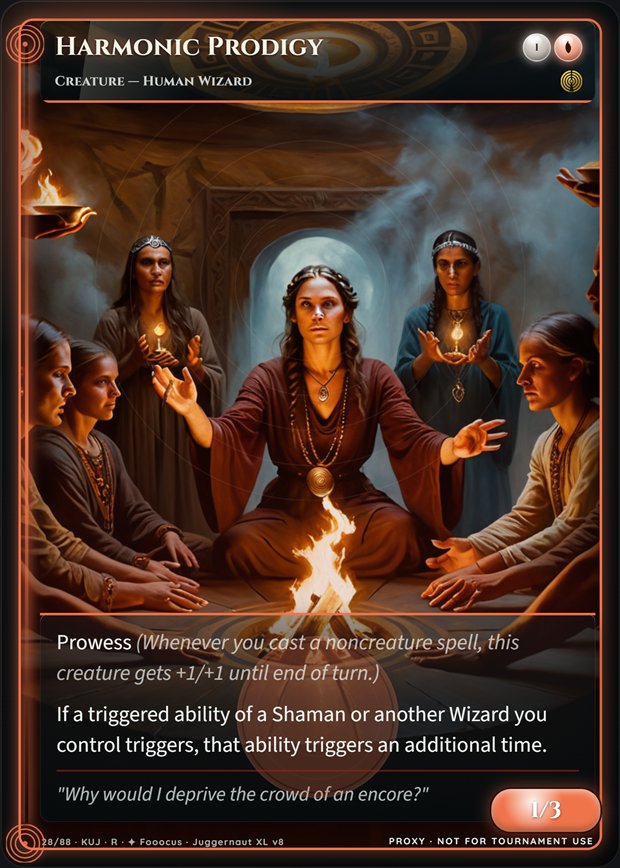 Harmonic Prodigy full-art frame