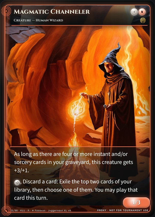 Magmatic Channeler full-art frame