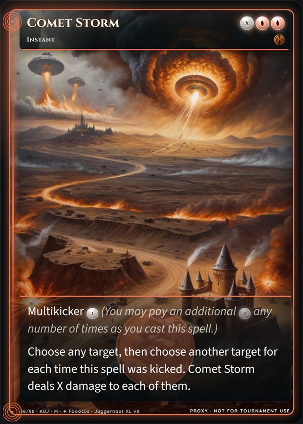 Comet Storm full-art frame