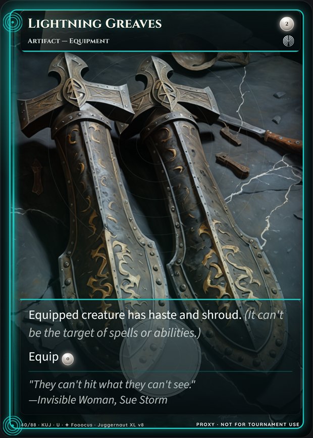 Lightning Greaves full-art frame