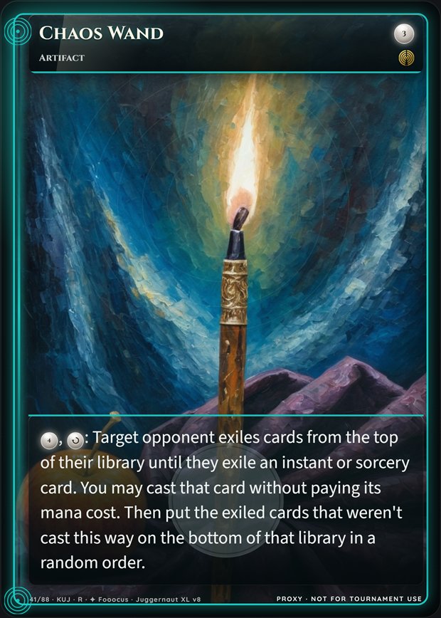 Chaos Wand full-art frame