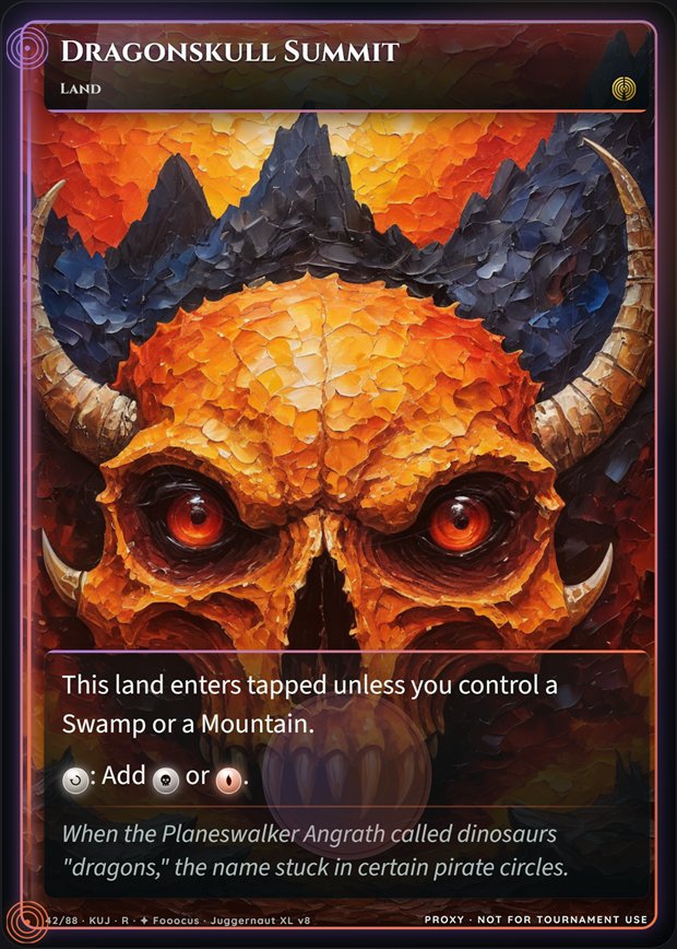 Dragonskull Summit full-art frame