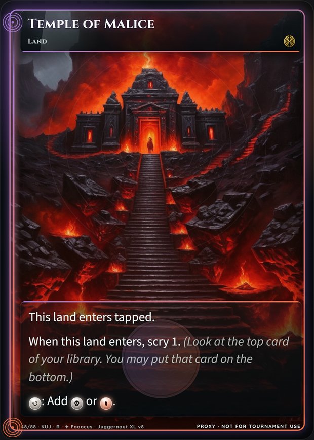 Temple of Malice full-art frame