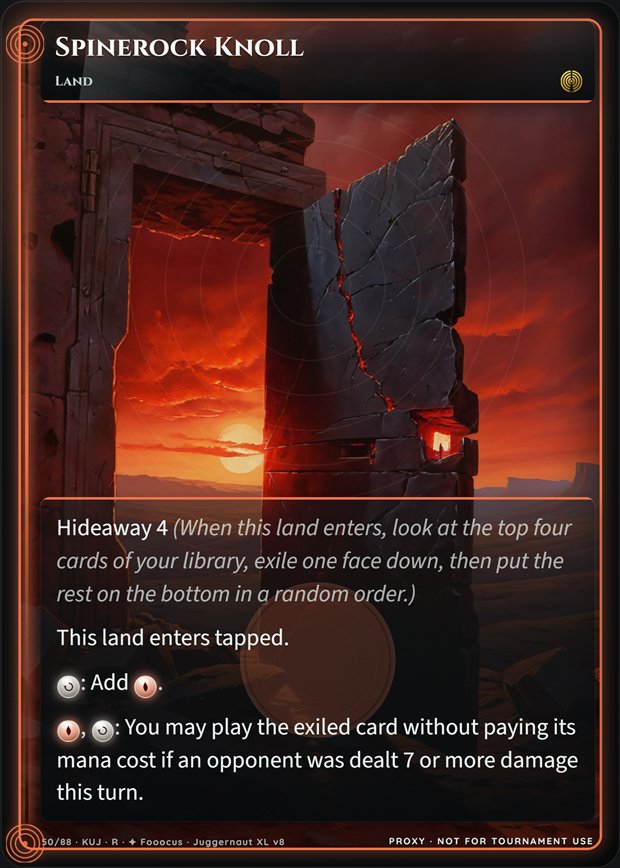 Spinerock Knoll full-art frame