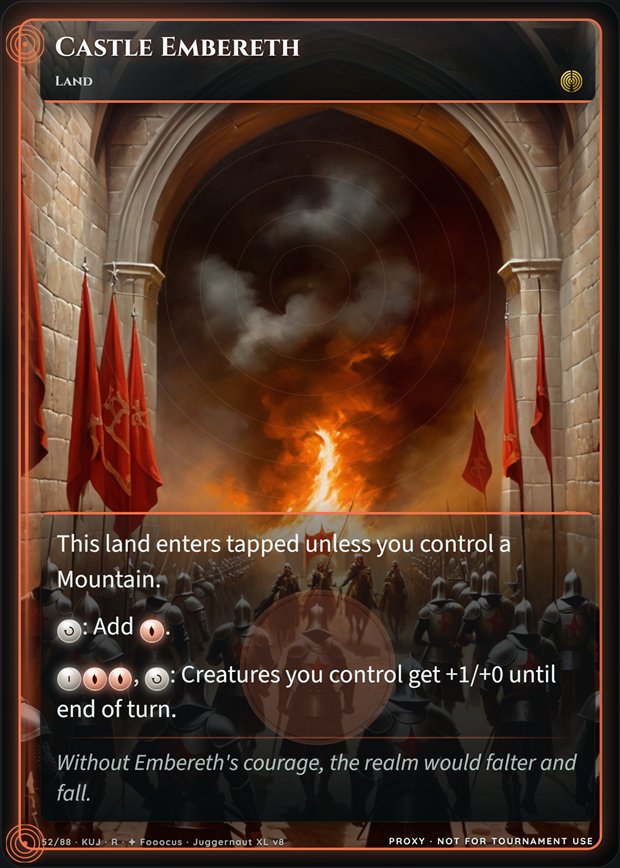 Castle Embereth full-art frame