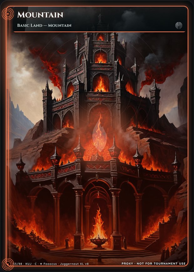 Mountain full-art frame