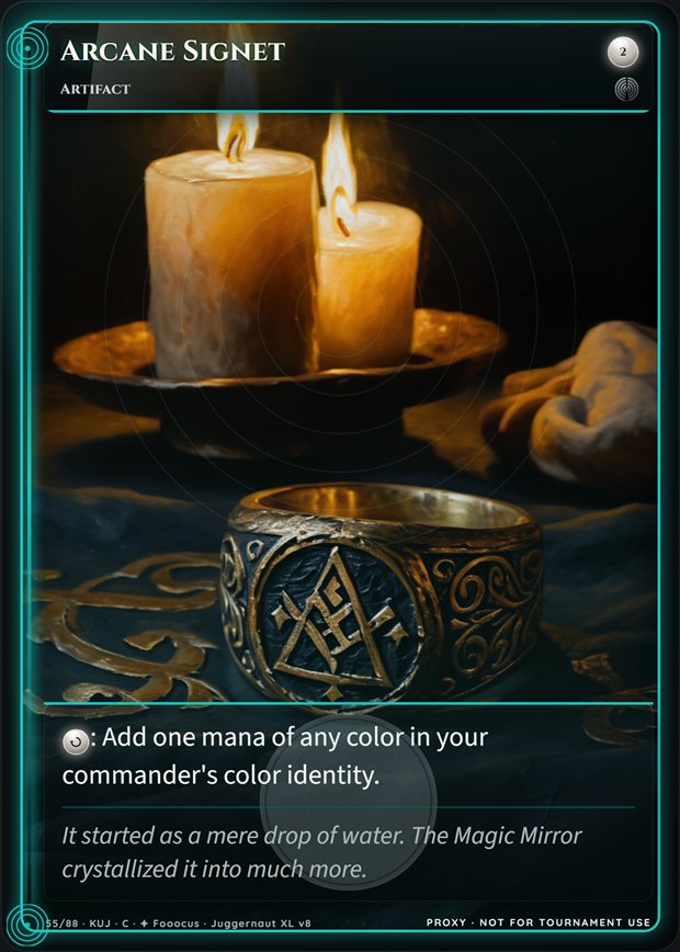 Arcane Signet full-art frame