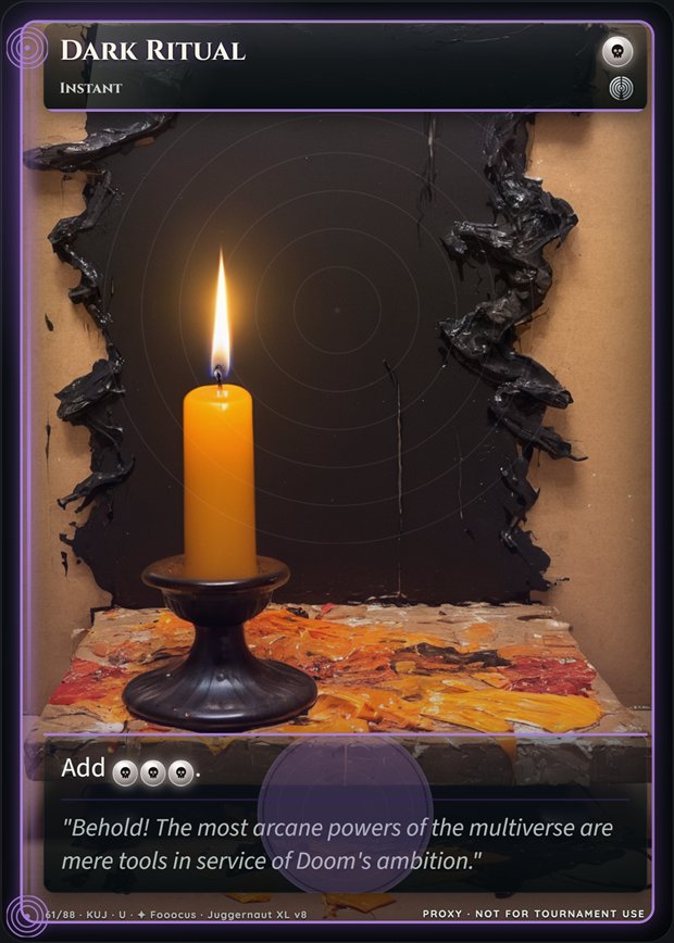 Dark Ritual full-art frame