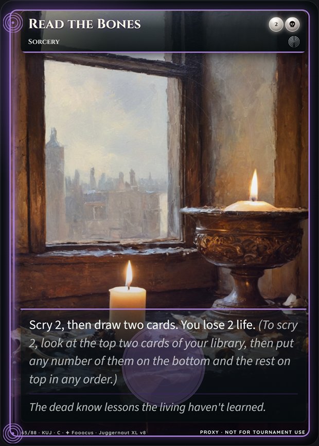 Read the Bones full-art frame