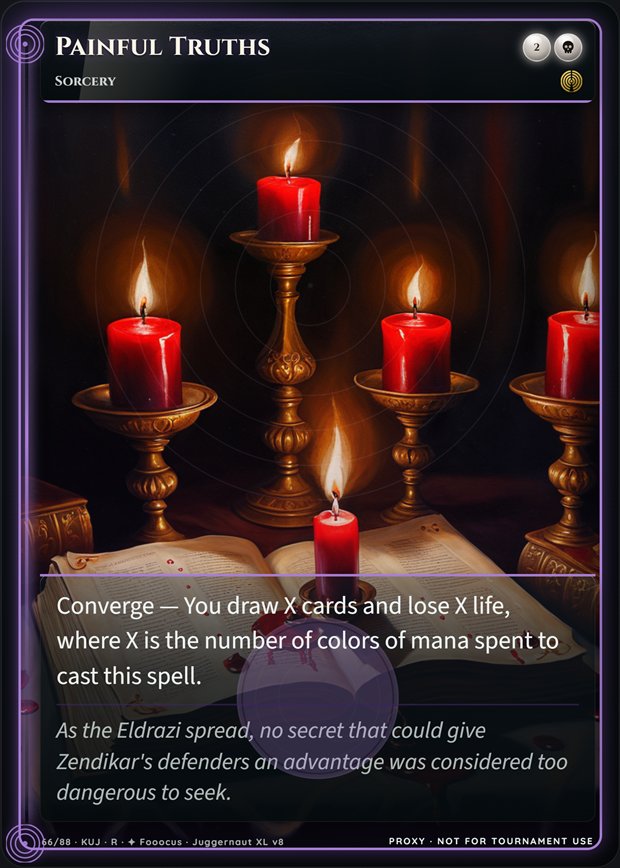 Painful Truths full-art frame