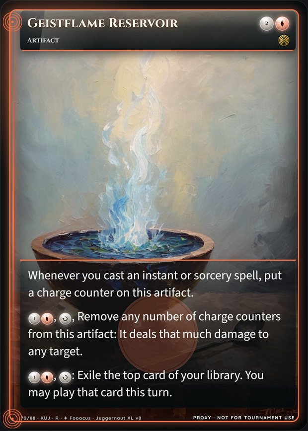 Geistflame Reservoir full-art frame