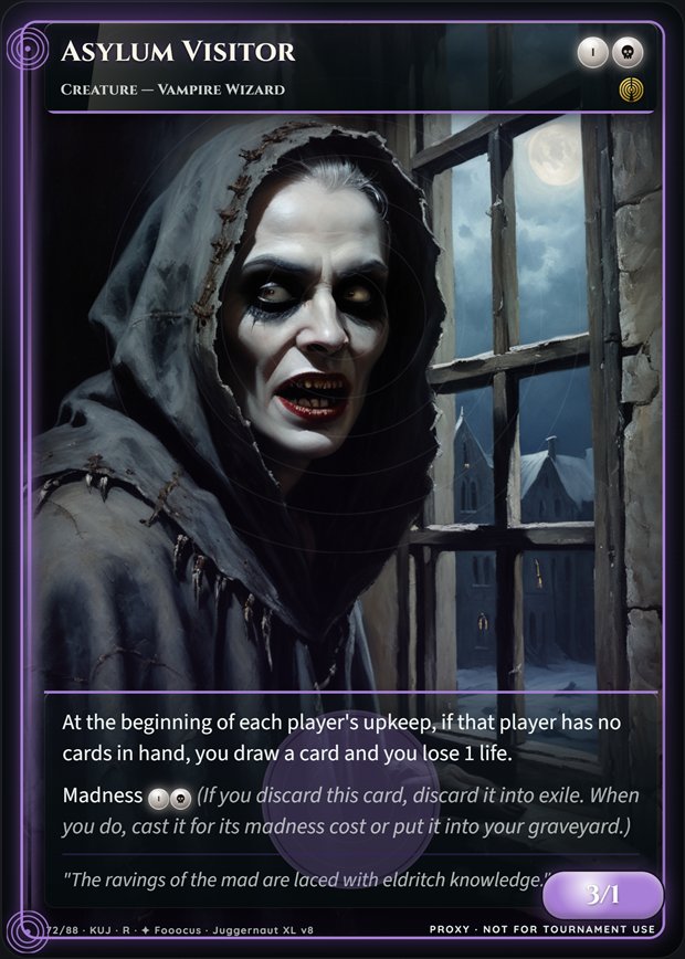 Asylum Visitor full-art frame
