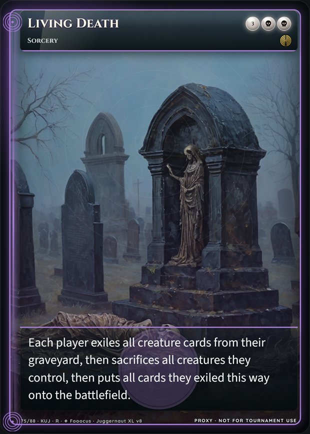 Living Death full-art frame