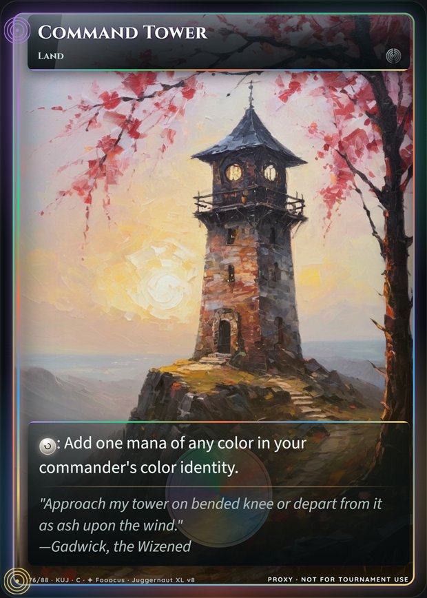 Command Tower full-art frame
