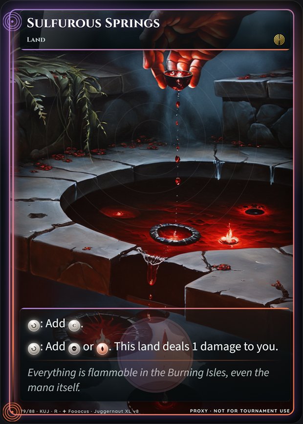 Sulfurous Springs full-art frame