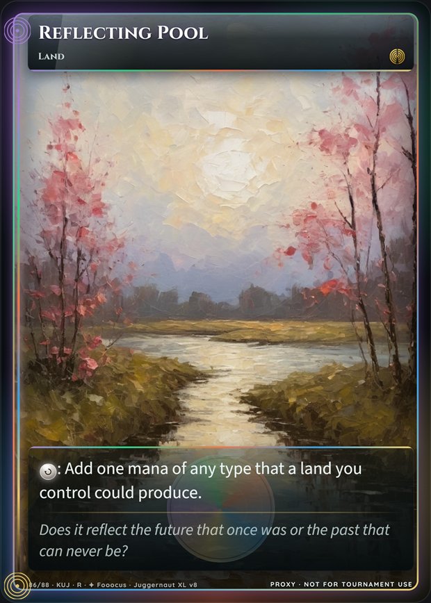 Reflecting Pool full-art frame