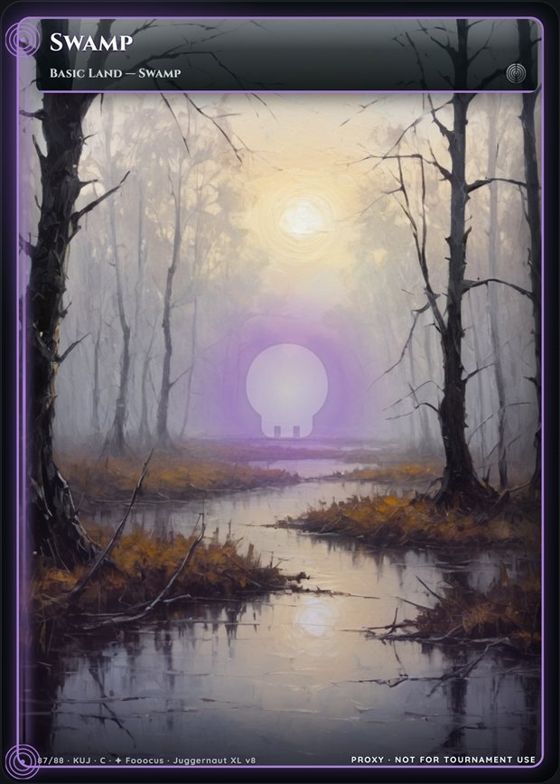 Swamp full-art frame